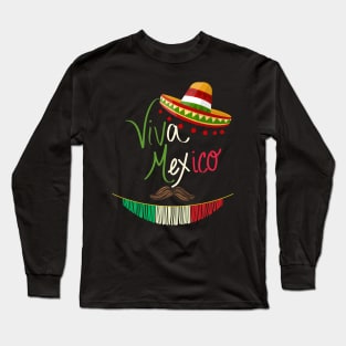 Cinco De Mayo Celebrate Fiesta 5 De Mayo Sombrero Viva Mexico T-Shirt Long Sleeve T-Shirt